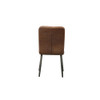 ACME 70423 Millertton Side Chair (Set-2), Vintage Chocolate Top Grain Leather & Antique Black