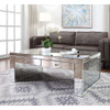 ACME 81475 Noralie Coffee Table, Mirrored & Faux Diamonds