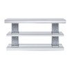 ACME 90462 Noralie Console Table, Mirrored & Faux Diamonds (1Set/2Ctn)