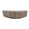 ACME 54590 Olwen Sectional Sofa (Power Motion & USB), Mocha Nubuck (1Set/6Ctn)