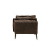 ACME 52482 Porchester Chair, Distress Chocolate Top Grain Leather