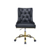 ACME 92518 Purlie Office Chair, Black PU & Gold