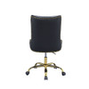 ACME 92518 Purlie Office Chair, Black PU & Gold