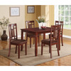 ACME 71164 Sonata 5Pc Pack Dining Set, Cherry & Chocolate Mfb