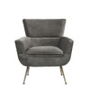 ACME 59522 Varik Accent Chair, Gray Velvet