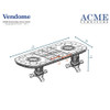 ACME 60000 Vendome Dining Table w/Double Pedestal, Cherry (1Set/3Ctn)