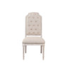 ACME 67532 Wynsor Side Chair (Set-2), Fabric & Antique Champagne