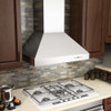 ZLINE Professional Wall Mount Range Hood in Stainless Steel with Crown Molding