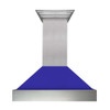 ZLINE 8654BM DuraSnow Stainless Steel Range Hood with Blue Matte Shell