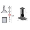 ZLINE 8KL3iC-36 36 in. Designer Series Copper Island Mount Range Hood