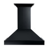 ZLINE KBCC Wooden Wall Mount Range Hood in Black - Includes Motor