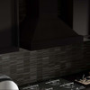 ZLINE KBCC Wooden Wall Mount Range Hood in Black - Includes Motor