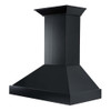 ZLINE KBCC-RD Wooden Wall Mount Range Hood in Black - Includes Remote Motor