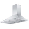 ZLINE KBCRN Wall Mount Range Hood in Stainless Steel with Crown Molding