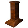 ZLINE KBiRR Wooden Island Mount Range Hood in Walnut - Includes Motor