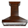 ZLINE KBRR-RS-400 Wooden Wall Mount Range Hood in Walnut - Includes Remote Motor