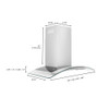 ZLINE KN4 Wall Mount Range Hood in Stainless Steel & Glass