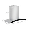 ZLINE KN6 Wall Mount Range Hood in Stainless Steel & Glass