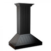 ZLINE KPCC Wooden Wall Mount Range Hood in Black - Includes Motor