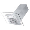 ZLINE KZCRN Wall Mount Range Hood in Stainless Steel & Glass with Crown Molding