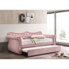 ACME 39420 Adkins Daybed & Trundle, Pink Velvet