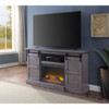 ACME 91618 Admon TV Stand with Fireplace, Gray Oak