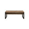 ACME 82470 Aflo Coffee Table, Weathered Oak & Black Finish