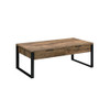 ACME Aflo Coffee Table, Weathered Oak & Black Finish