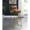 ACME 96401 Alsey Bar Chair (1 Piece), Saddle Brown Top Grain Leather