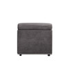 ACME 53722 Alwin Modular Armless Chair, Dark Gray Fabric