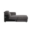 ACME 53723 Alwin Modular RF Chaise, Dark Gray Fabric