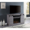 ACME 91616 Amrita TV Stand with Fireplace, Gray Oak