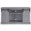 ACME Amrita TV Stand w/Fireplace, Gray Oak