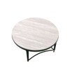 ACME 85380 Ayser Coffee Table, White Washed & Black