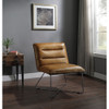 ACME 59671 Balrog Accent Chair, Saddle Brown Top Grain Leather