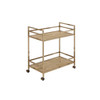 ACME 98218 Barb Serving Cart, Natural & Champagne Finish