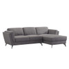 ACME 57155 Beckett Sectional Sofa, Gray Fabric