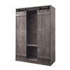 ACME 98092 Bellarosa Wardrobe, Weathered Gray Oak Finish