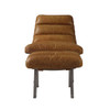 ACME Bison Ottoman, Toffee Top Grain Leather