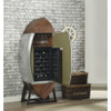 ACME 97195 Brancaster Wine Cooler Cabinet, Retro Brown TGL & Aluminum