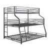 ACME Caius II Triple Bunk Bed - Twin/Full/Queen, Gunmetal (1Set/2Ctn)