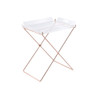 ACME 98189 Cercie Tray Table, Clear Acrylic & Copper