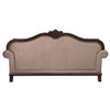 ACME 58265 Chateau De Ville Sofa with 5 Pillows, Fabric & Espresso Finish