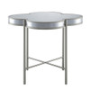 ACME Clover Counter Height Table, Silver & Champagne Finish