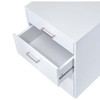 ACME 92454 Coleen File Cabinet, White High Gloss & Chrome
