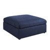 ACME 56037 Crosby Ottoman, Blue Fabric