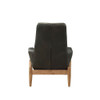 ACME 59533 Dolphin Accent Chair, Black Top Grain Leather