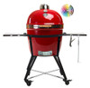 GRILL DOME Infinity X2 L 18" Diameter Kamado - In CUSTOM Color Options - Complete With Domemobile & Side shelves - GSL-XX-DM