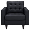 Modway Empress Bonded Leather Armchair EEI-1012-BLK