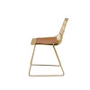 ACME 96848 Faina Side Chair (Set-2), Whiskey PU & Gold
